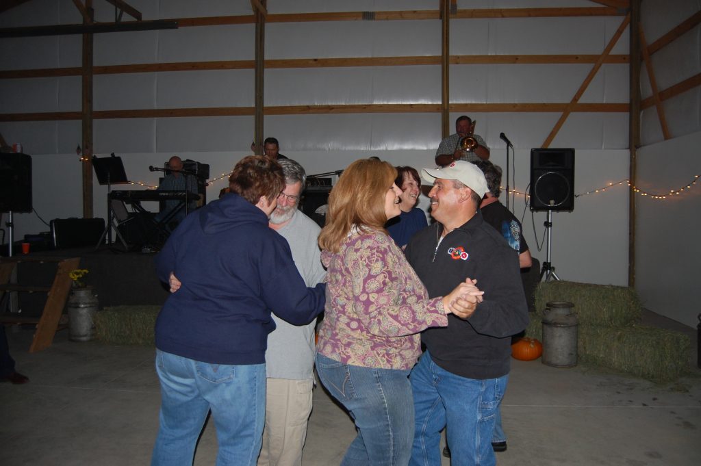 Sherry and Josh dancing with Tammi and I at the Dutch Hop